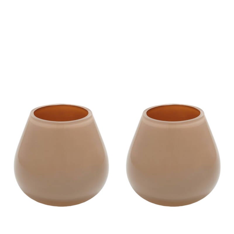 Waxinelichthouder Tasman XS sand | 2 stuks