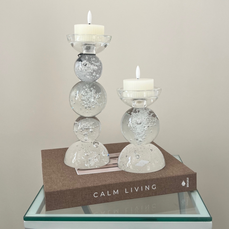 Glazen kandelaren set Light & Living