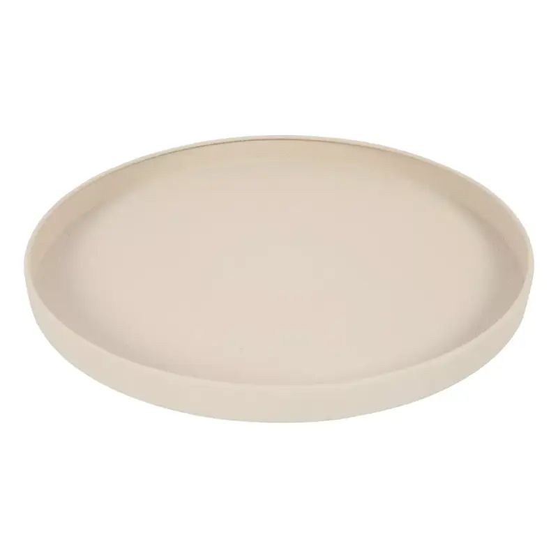 Rond Dienblad Saris Cr&egrave;me | Decoratieblad