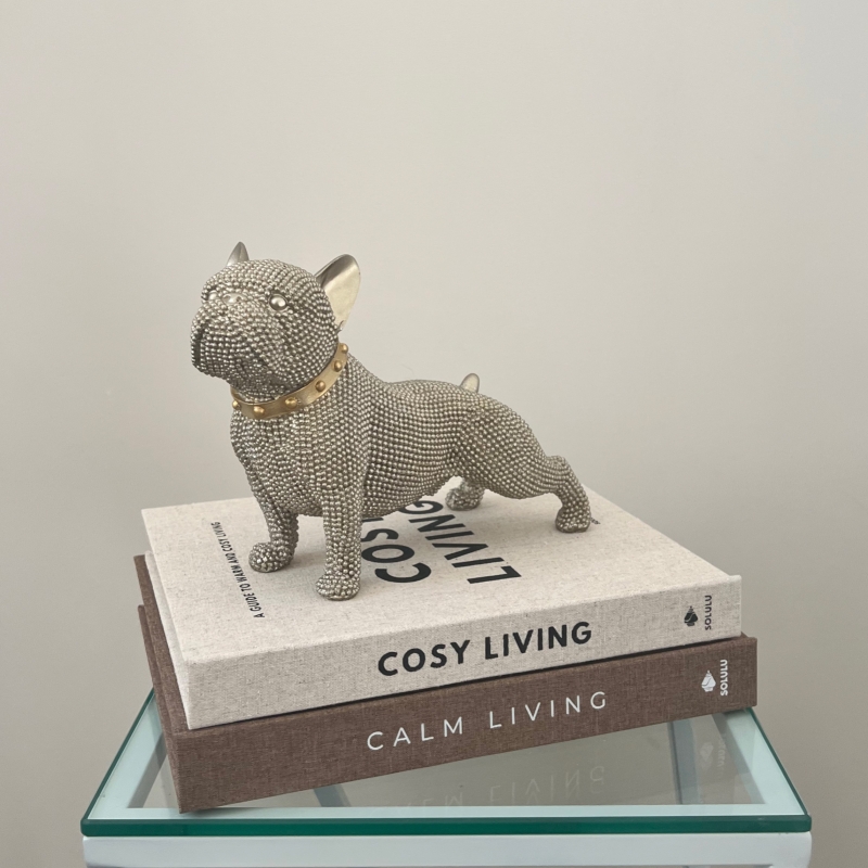 Sculptuur Bulldog glinster goud