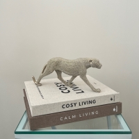 Sculptuur panter glinster goud