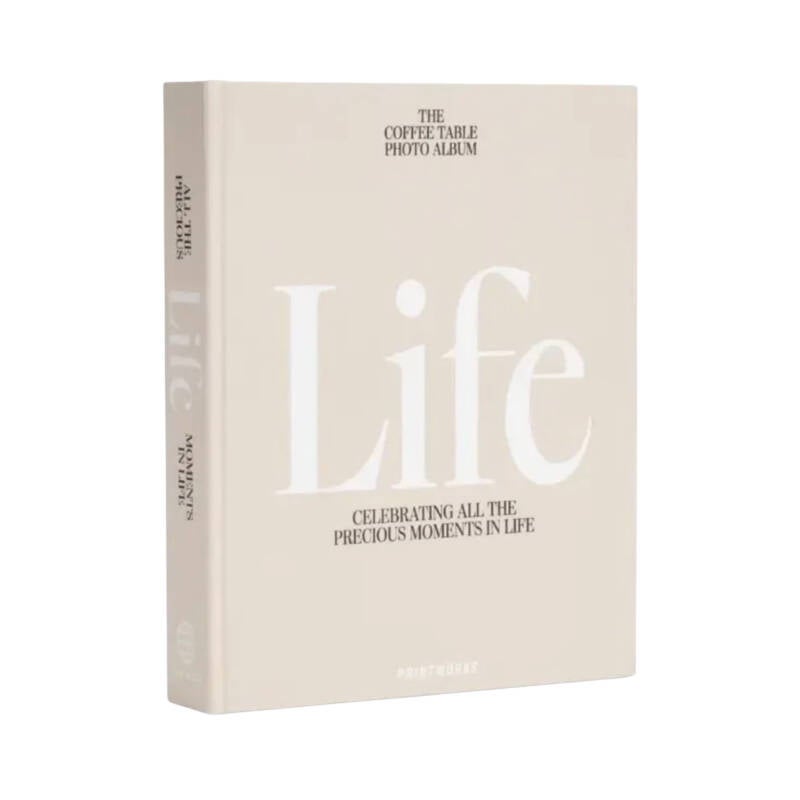 Life Beige Tafelboek/Opbergbox | Solulu