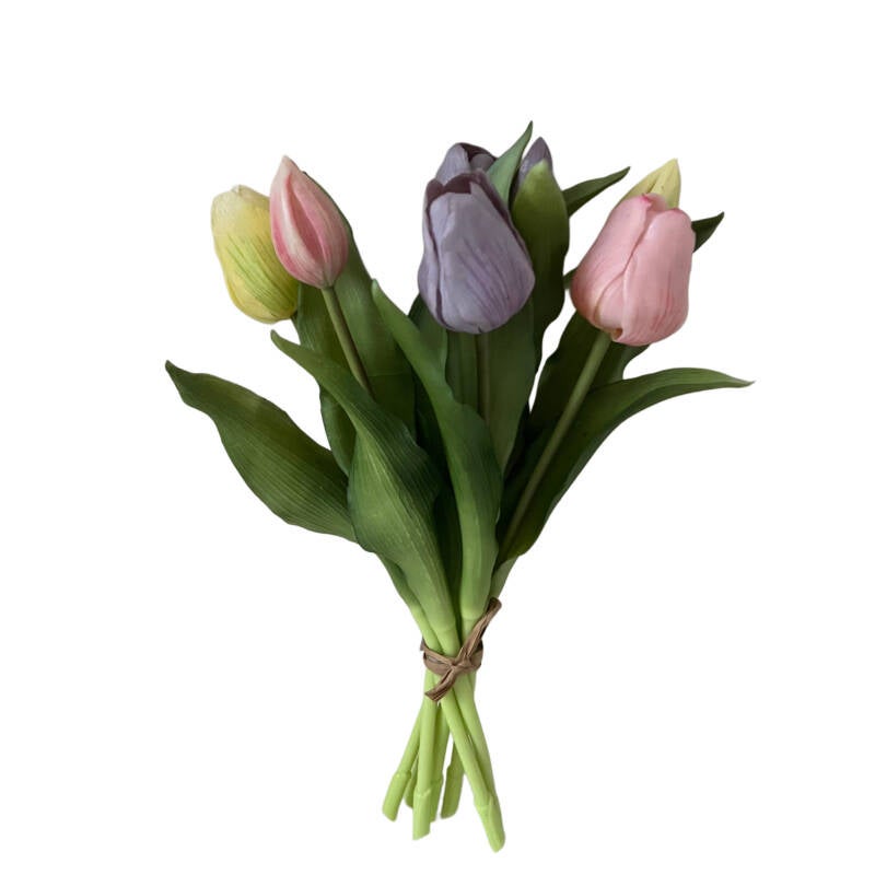 Real Touch pastel tulpen 7 stuks