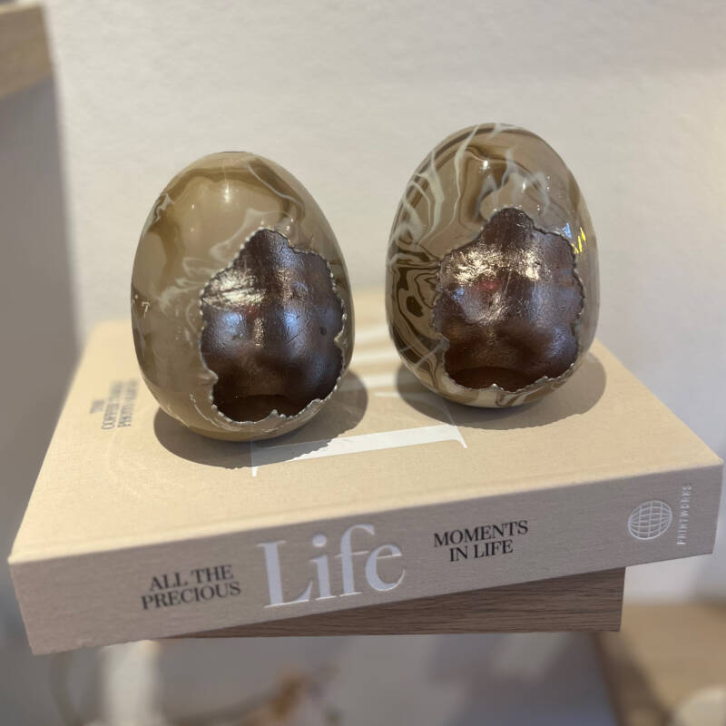 Decoratieve Eggs Willow Taupe/Beige