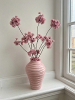 Oudroze Vaas met Bloesemtakken | Light & Living